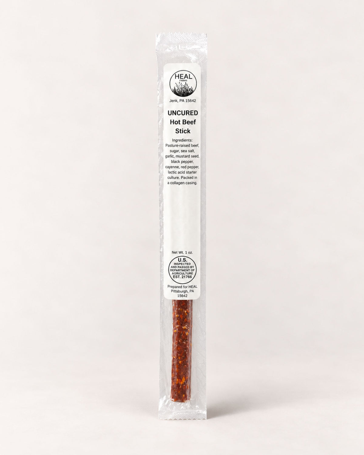 Uncured Hot Beef Stick