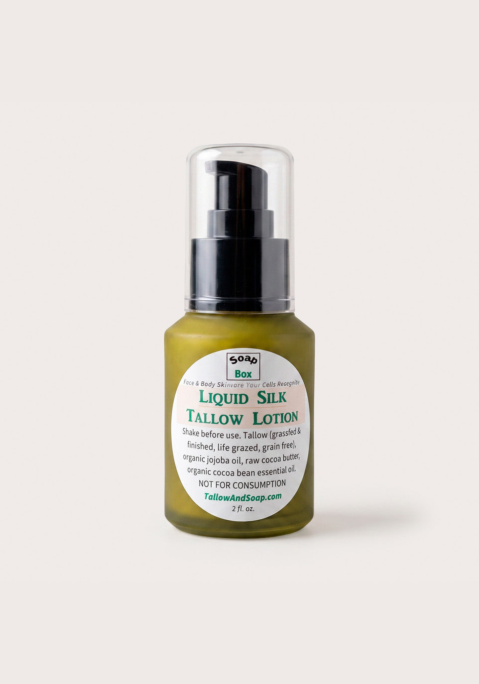 Cocoa Liquid Silk Tallow Lotion – SoapBox