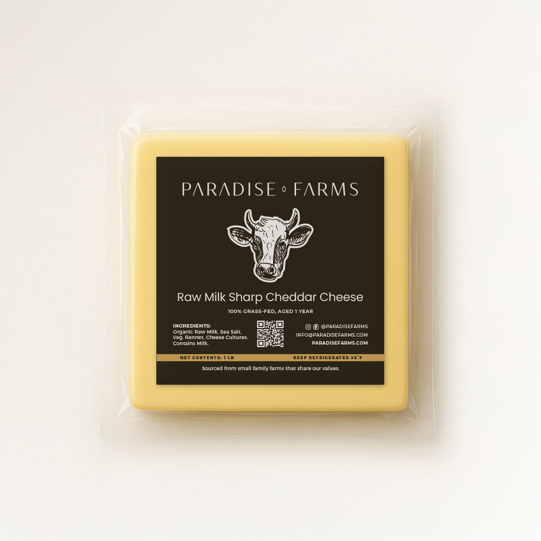 Raw Milk Sharp Cheddar Cheese (8oz)