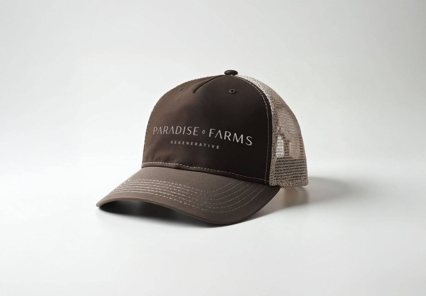 PF Dark Brown Trucker Hat