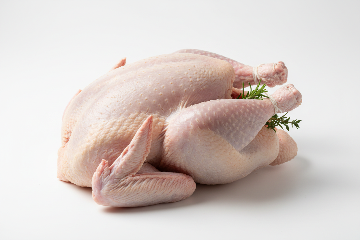 can you please generate an image of a turkey, this will be for thanksgiving, organic, clean look raw