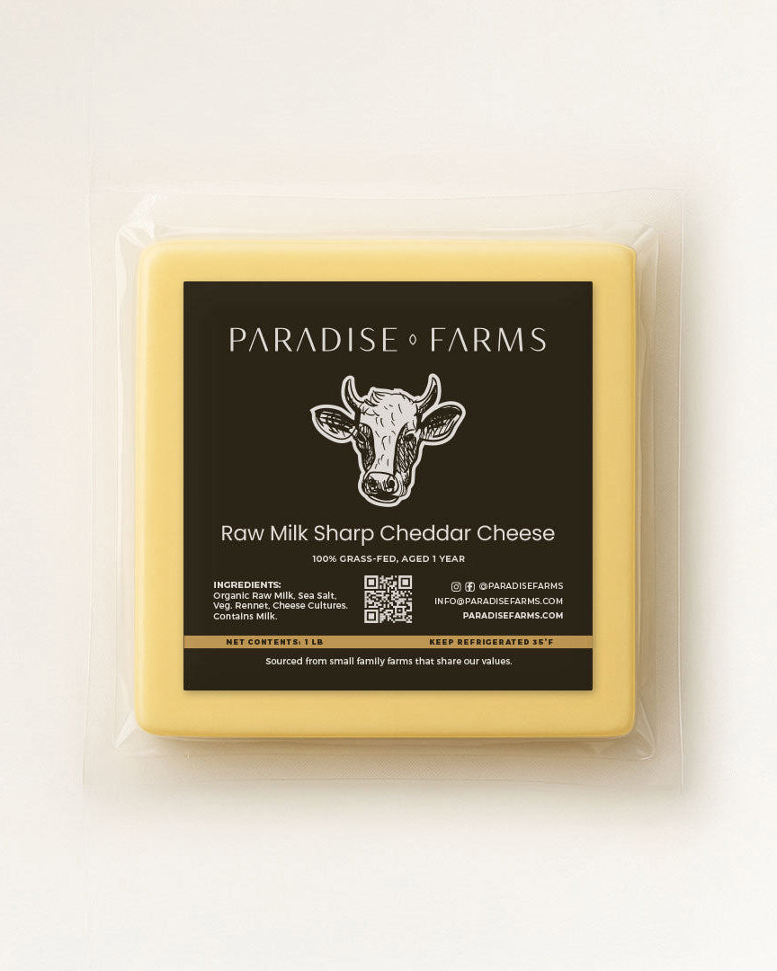 Raw Milk Sharp Cheddar Cheese – 1 lb