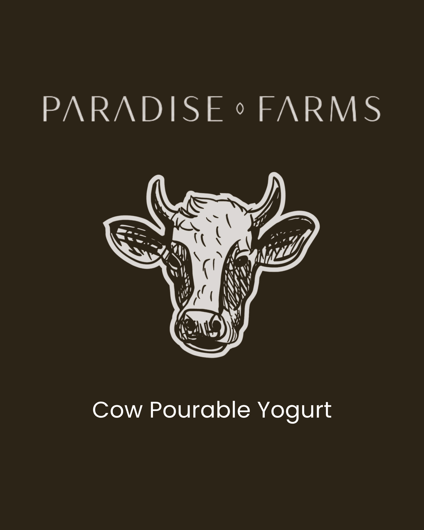 Cow Pourable Yogurt – Half Gallon