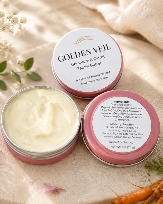 Geranium & Carrot Tallow Body Butter – SoapBox