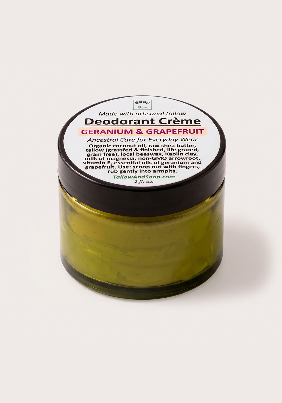 Geranium & Grapefruit Deodorant Creme – SoapBox