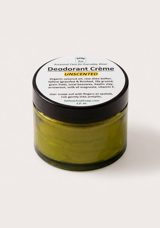 Unscented Deodorant Creme – SoapBox