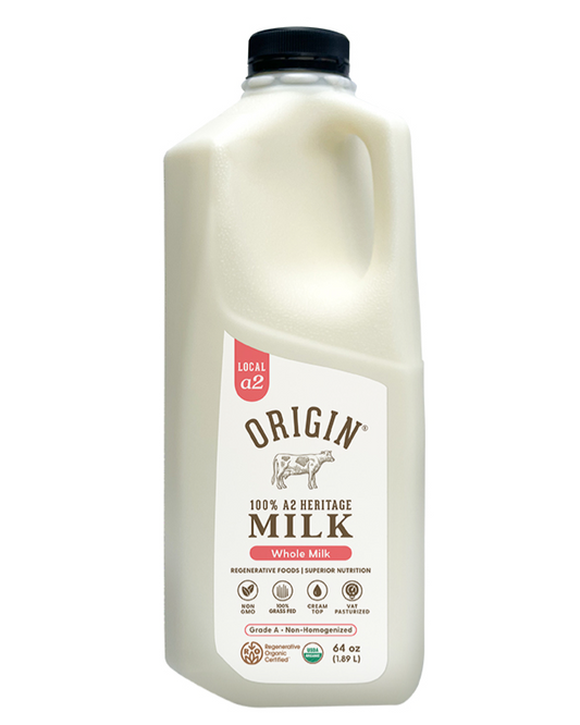 Origin A2 Whole Milk Creamtop – Half Gallon
