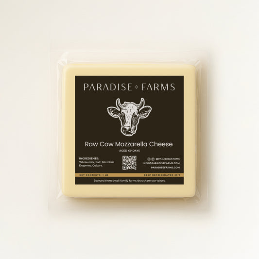 Cheese, Raw Cow Mozzarella (1 lb)