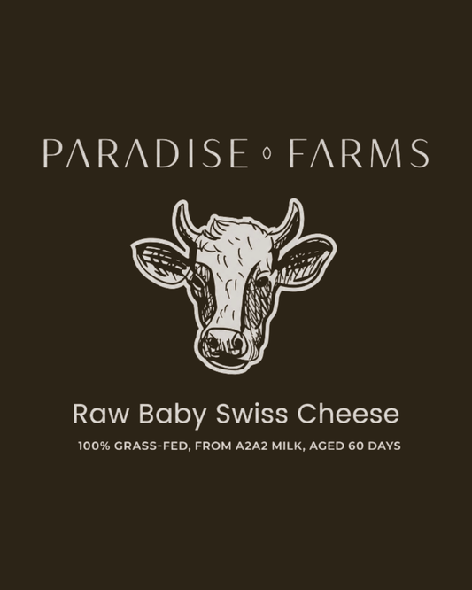 Raw Baby Swiss Cheese – 8 oz