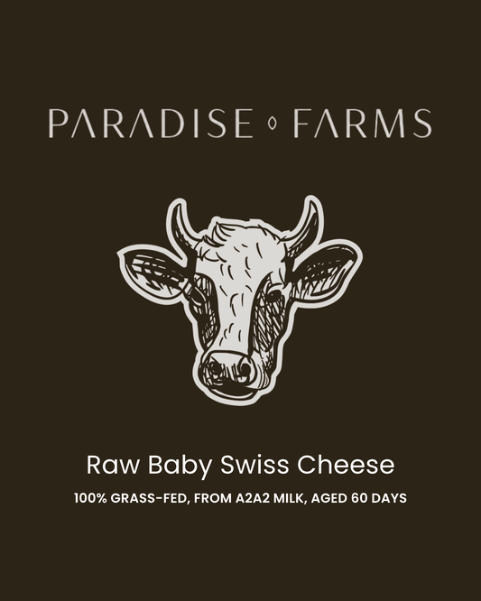 Raw Baby Swiss Cheese – 8 oz