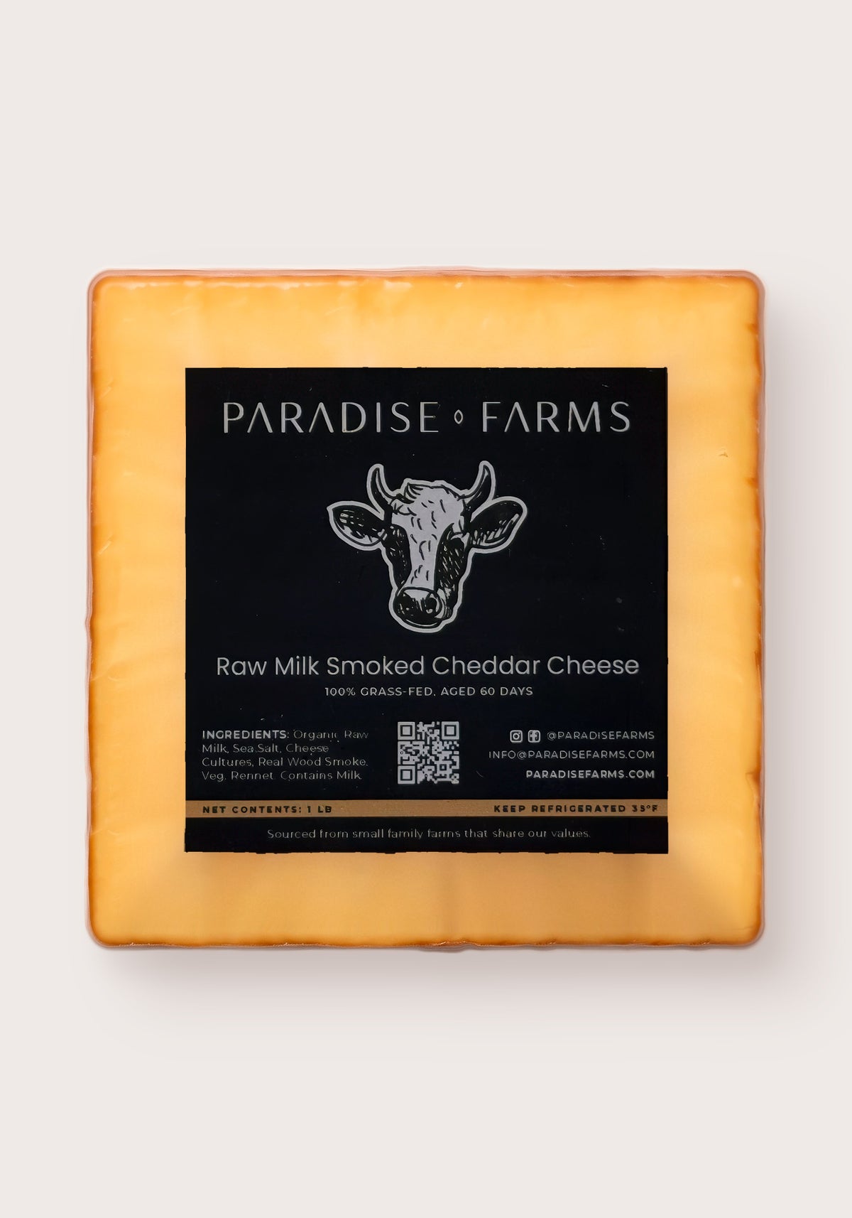 Raw Milk Smoked Cheddar Cheese – 1 lb