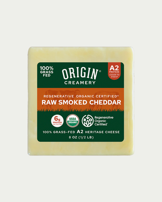 Raw Milk Smoked Cheddar Cheese – Origin Creamery