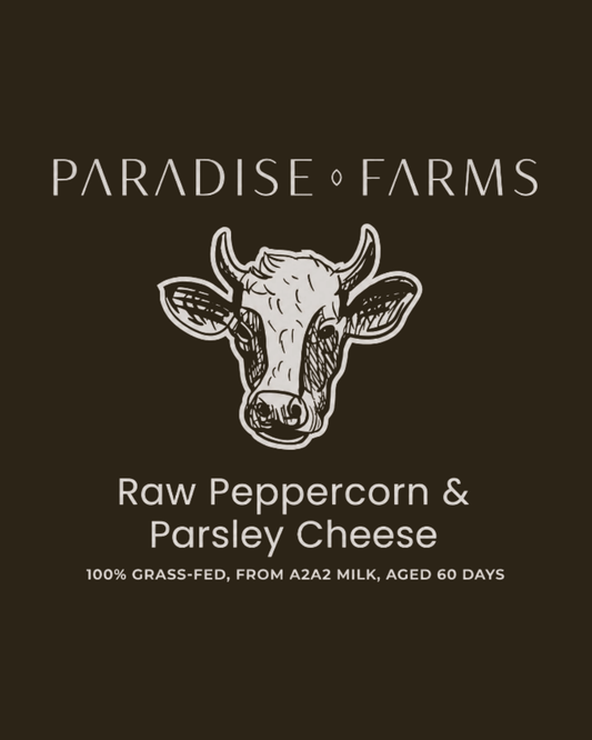 Raw Peppercorn and Parsley Cheese – 8 oz