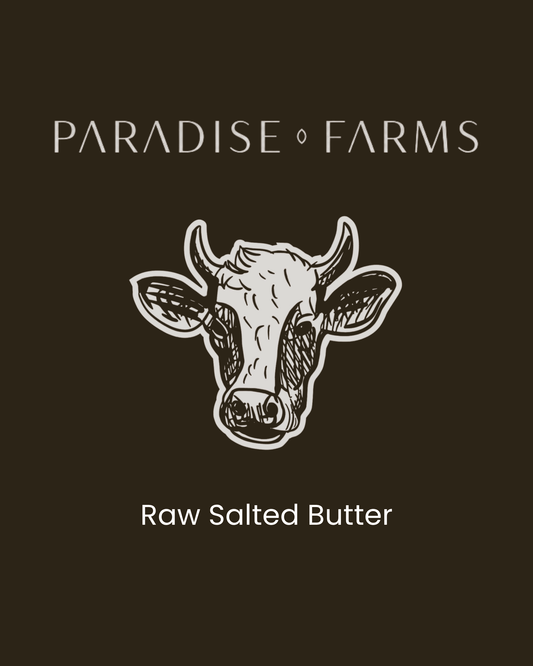 Raw Salted Butter in Glass – 9 oz