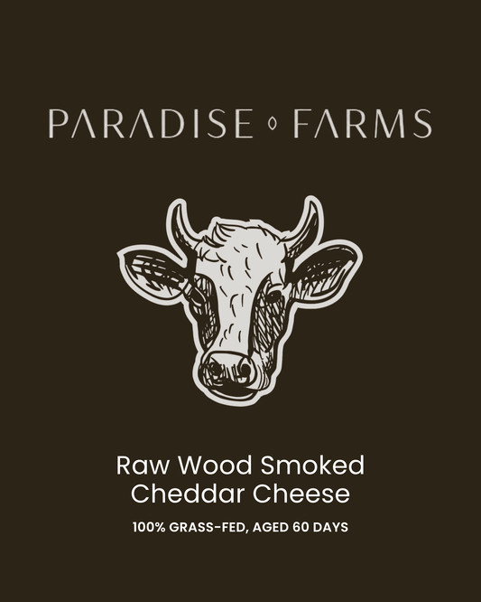 Raw Wood Smoked Cheddar Cheese – 8 oz