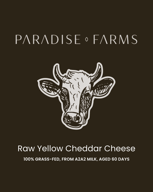 Raw Yellow Cheddar  – 8 oz