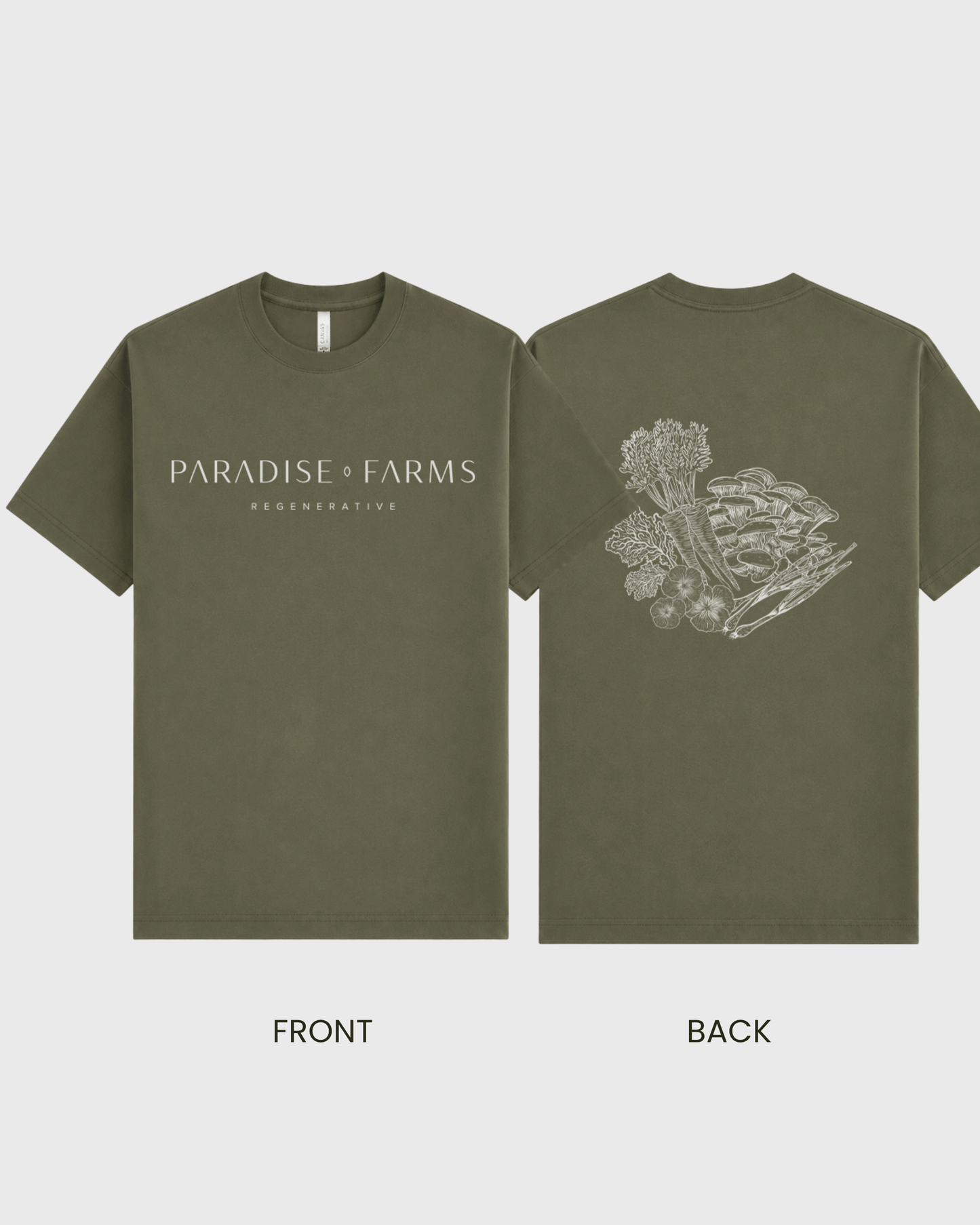 The PF Signature Tee – Military Green, Medium