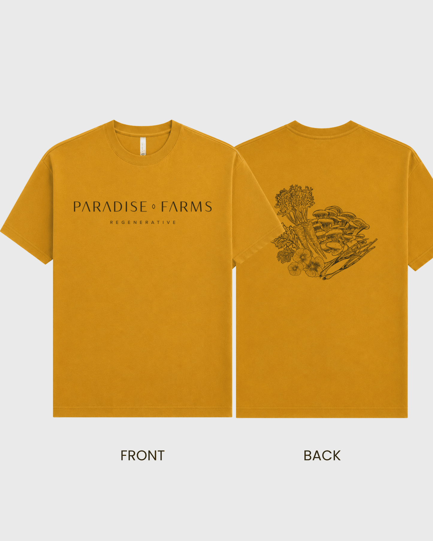 The PF Signature Tee – Mustard, Small