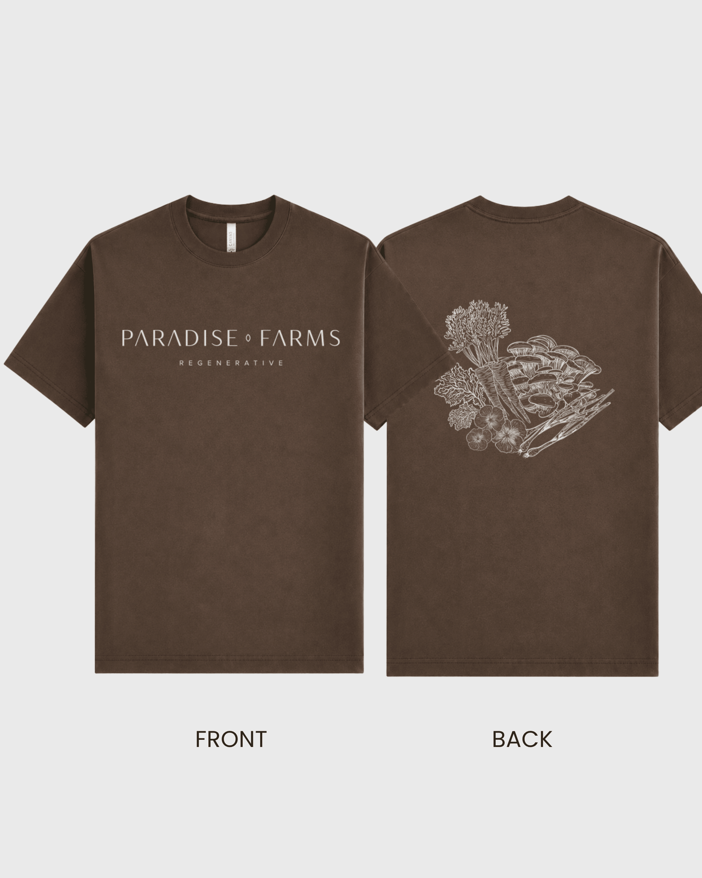 The PF Signature Tee – Vintage Brown, Small
