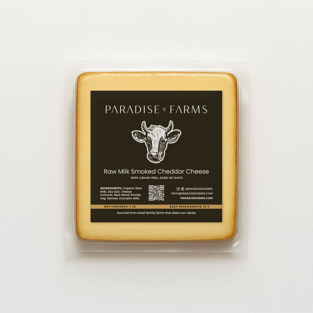 Raw Milk Smoked Cheddar Cheese 1 lb