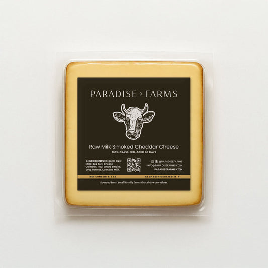 Raw Milk Smoked Cheddar Cheese 1 lb