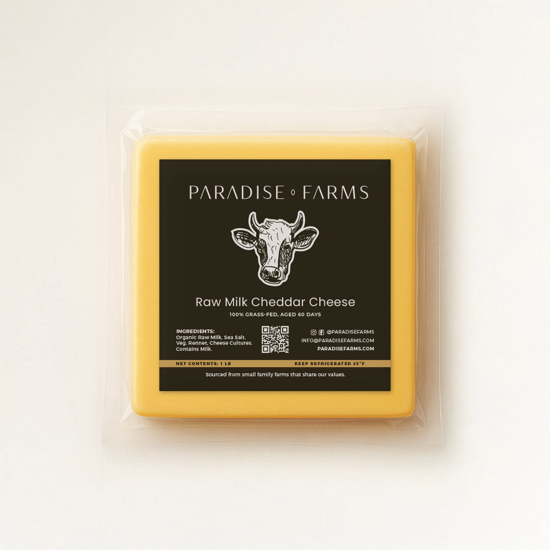 Raw Milk Cheddar Cheese 1 lb